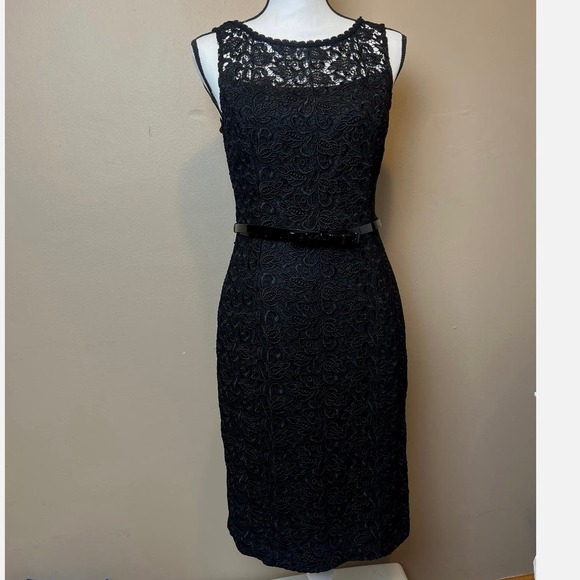 White House Black Market Womens Black
Lace Dress Cocktail Size 4 - Picture 1 of 8